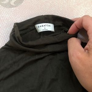 Green high neck babaton top size small